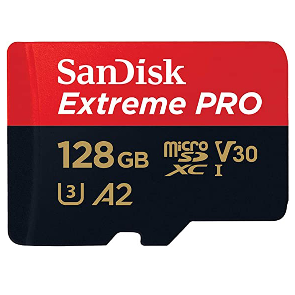 SanDisk Extreme Pro microSD UHS I Card 128GB for 4K Video on