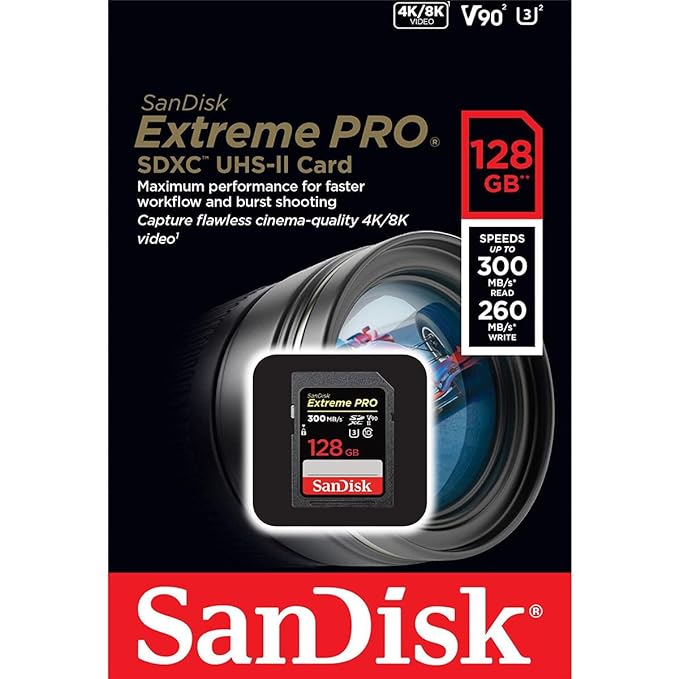 新品未開封】SanDisk Extreme PRO SDカード 128GB（V90／UHS-II／4K
