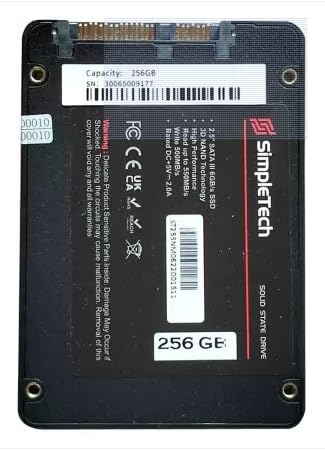 SIMPLETECH SATA SSD FOR DESKTOP AND LAPTOP-256GB